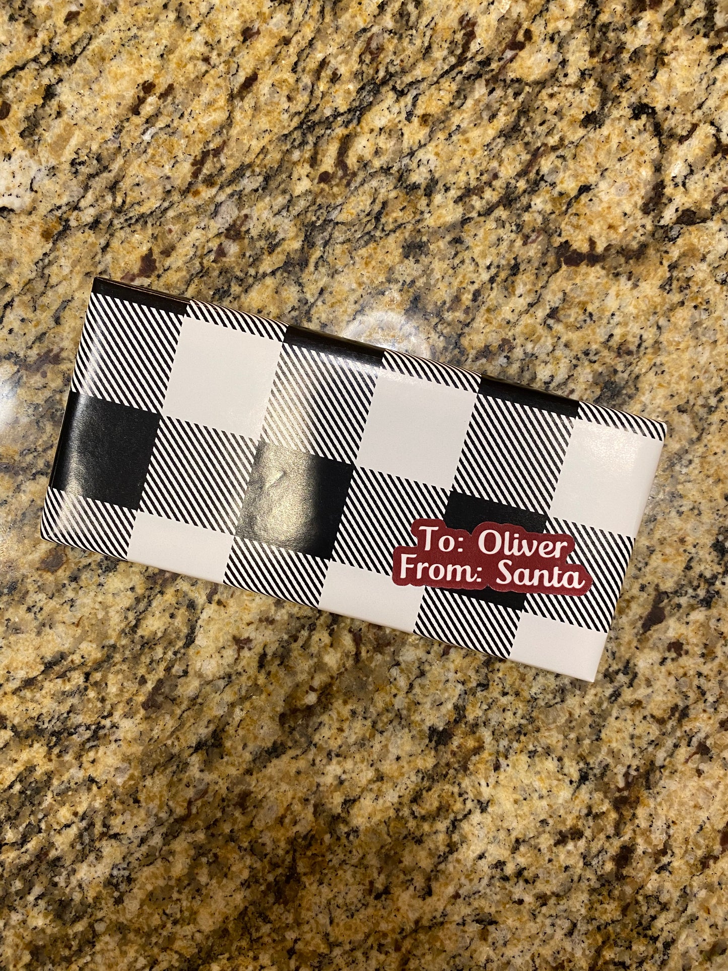 Customizable Santa Christmas Gift Tag Sticker