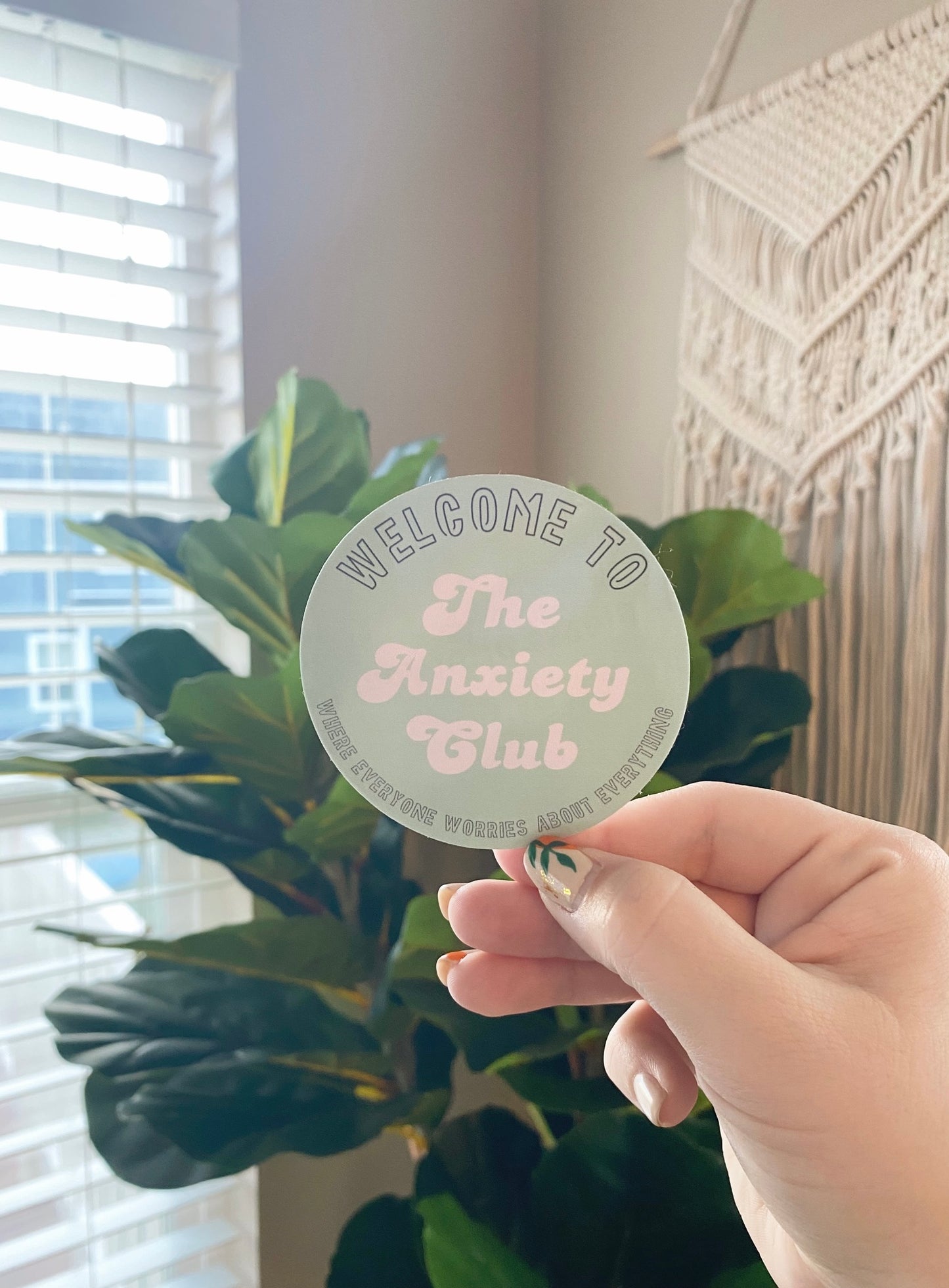 Anxiety Club Sticker